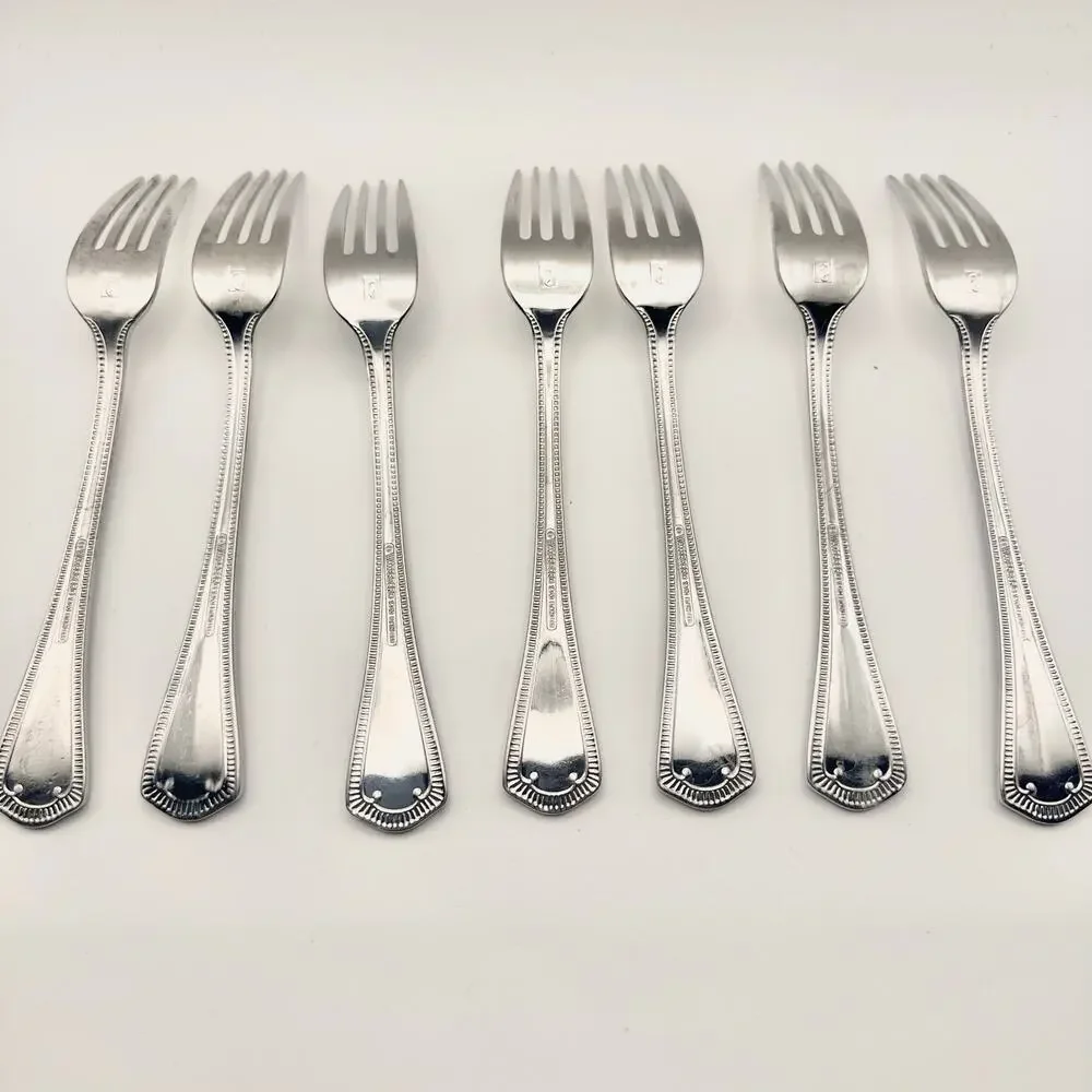 Waterford Somerset 18/10 Stainless 6 Salad Forks Replacement Flatware 7